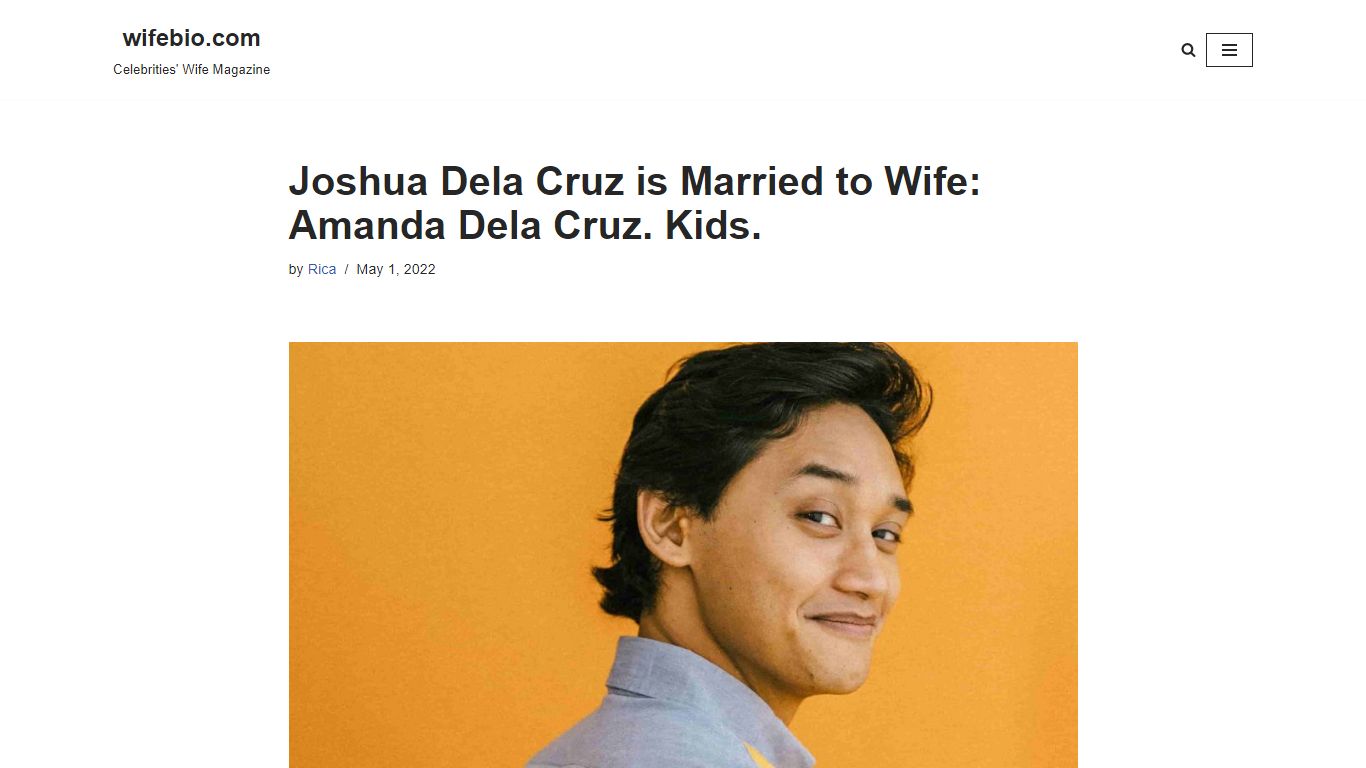 Joshua Dela Cruz is Married to Wife: Amanda Dela Cruz. Kids.